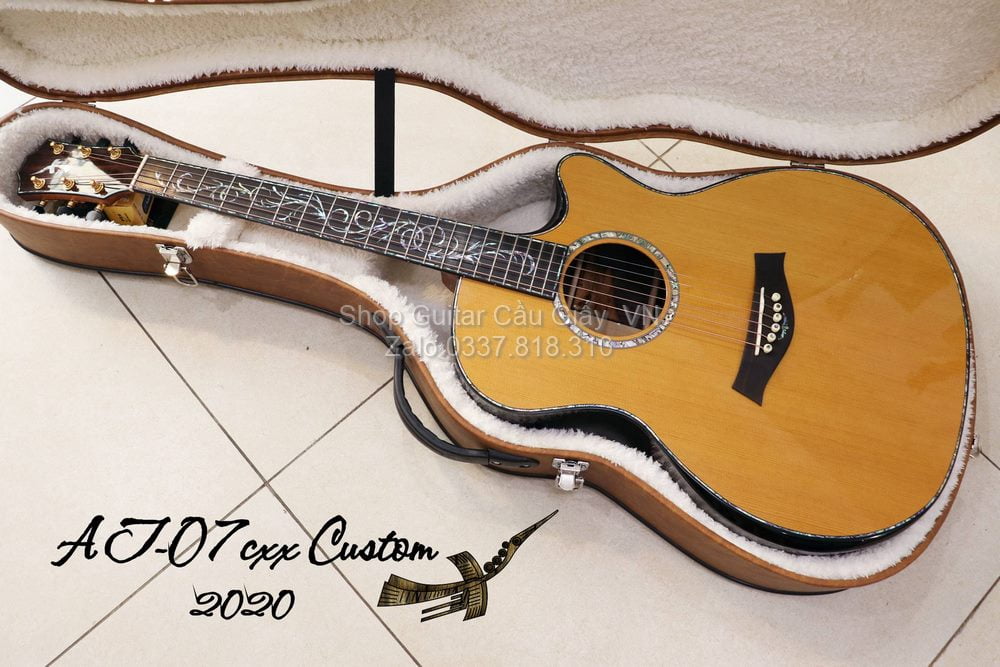 07 02 Thuan Guitar At 07cxx Custom 2020 Torrefied Adirondack Spruce Dan Guitar Acoustic wm
