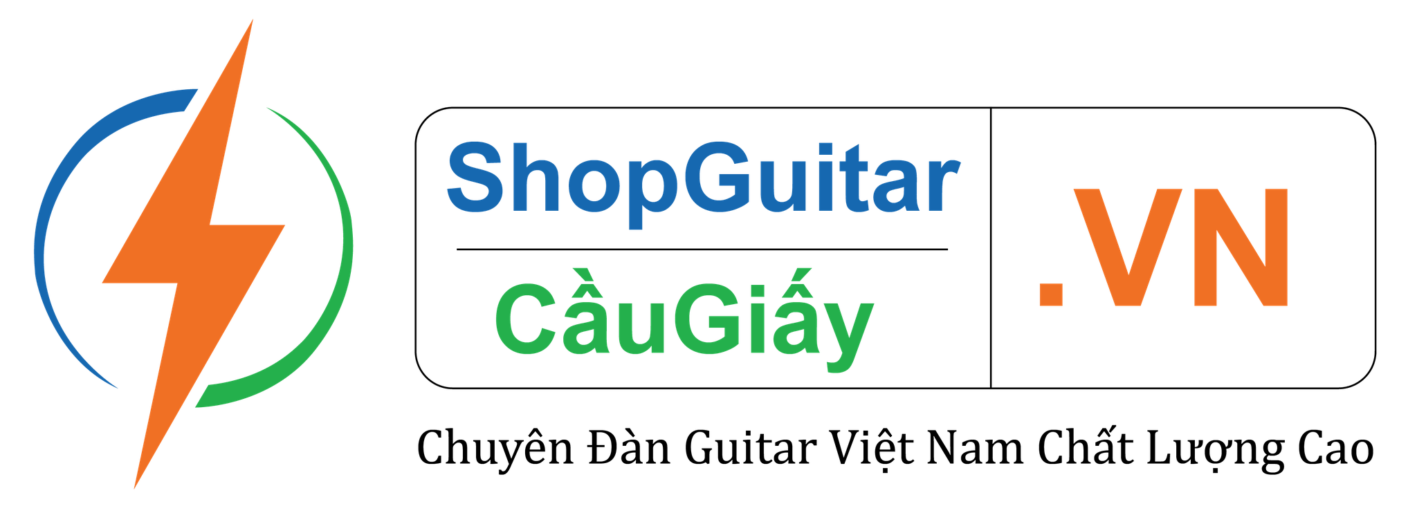 shop guitar cau giay logo color transparent