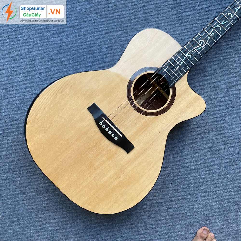 07 02 Dan Guitar Lakewood vn custom inlay taylor K24 rep1 1 Goku Guitar F4LK24